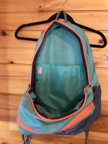 Adidas Bookbag Backpack Teal Salmon Gray Unisex Has Couple Spots Will Come Out - Picture 11 of 13