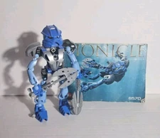 LEGO 8570 Bionicle Toa Nuva Gali Complete with Instructions Used Condition, Blue