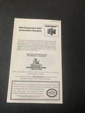 expansion pak n64 Manual Insert