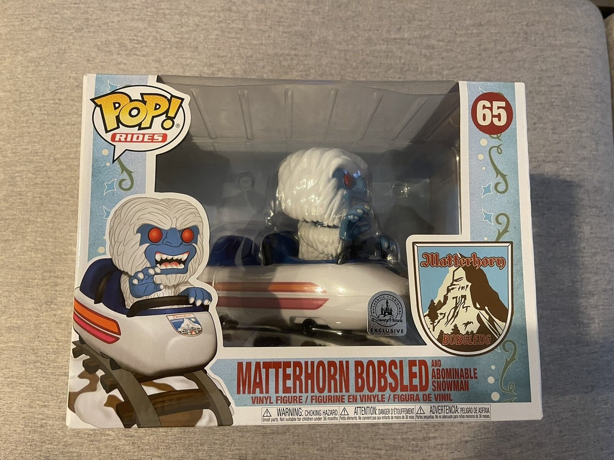 Disney Park Funko Pop Rides Matterhorn Bobsled Abominable Snowman Brand New