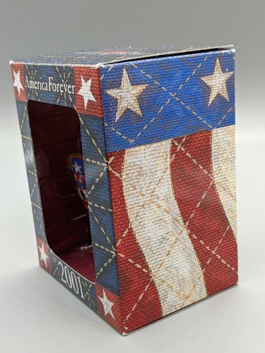"2001 AMERICA FOREVER BEAR" Proud To Be An American Quilt American Greetings - Picture 2 of 12
