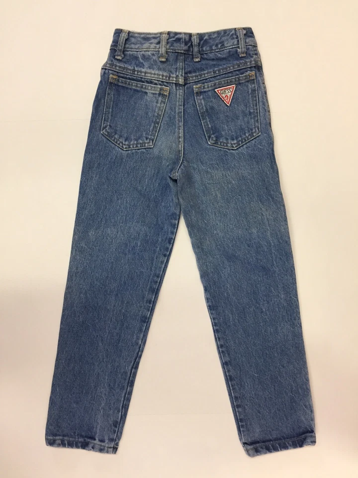 Vintage 1986 Georges Marciano for Guess? Kids Size 7 Blue Jeans  USA 100% Cotton - Image 2 of 4