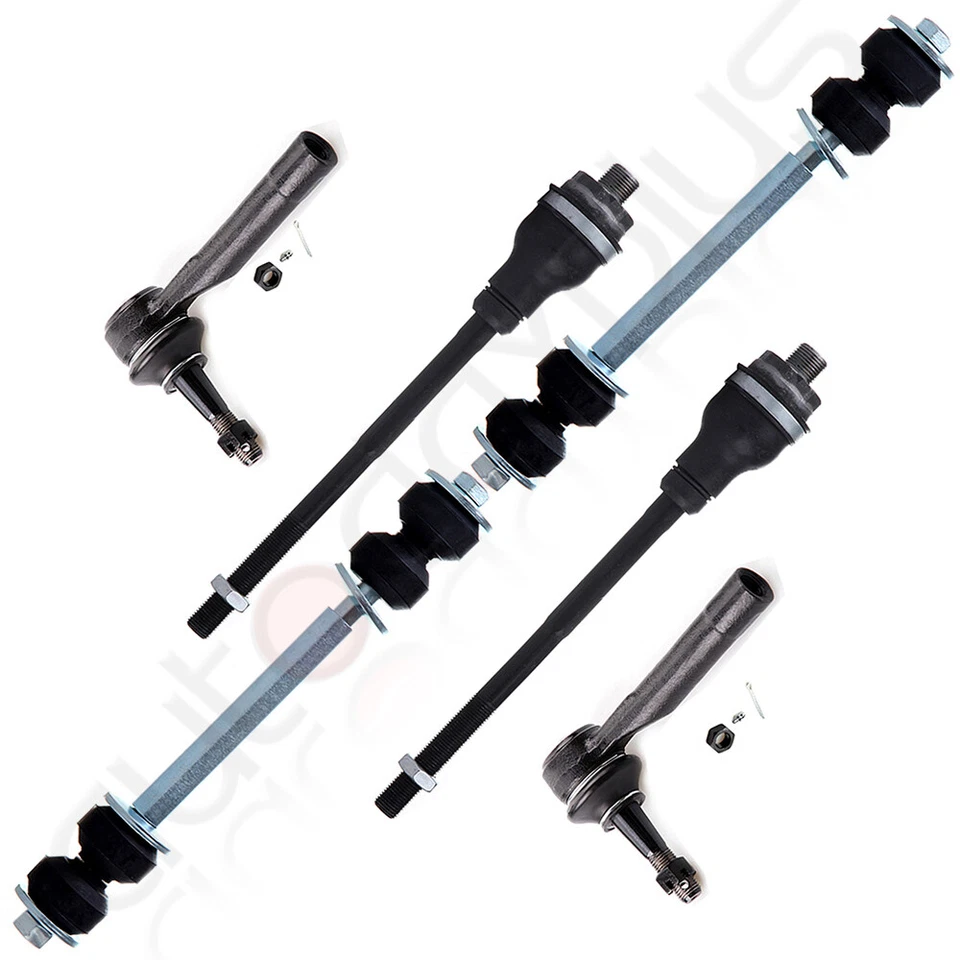 8x Cojinete de cubo de rueda de extremos de varilla de amarre delantero para GMC Sierra 1500 Chevrolet Silverado Foto 3 de 4