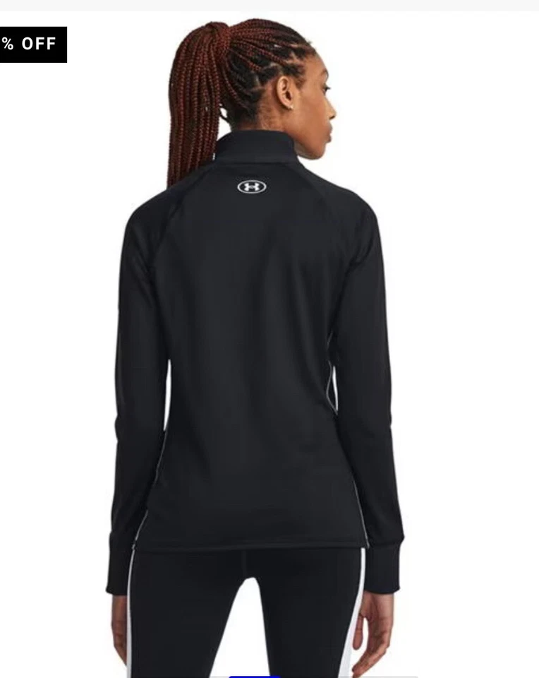 Nuevo con etiquetas Under Armour Train All Weather 1/2 cremallera para mujer negro talla L. MRSP $65.00 Foto 3 de 4