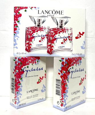 2 Pack Lancome Cyclades 1.7 oz. Spray Women's Eau de Toilette Made in France