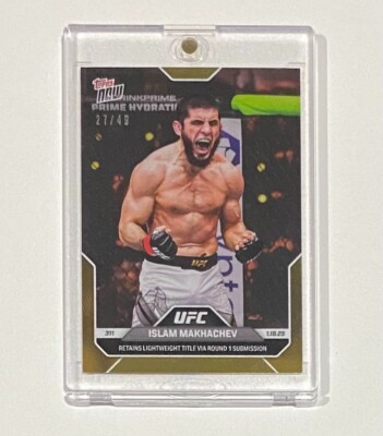 2025 Topps Now UFC 311 Islam Makhachev GOLD PARALLEL /49 SSP