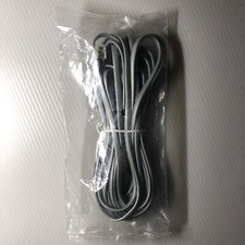 Grey 25' ft Telephone Modular Line Cord Phone Cable Extension Wire RJ11