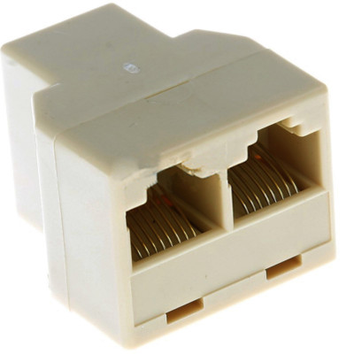 Sdoppiatore RJ45 Y 1 A 2 Cat6A - Adattatore LAN Maschio A 2 Femmine Per Cavo Ethernet Nero