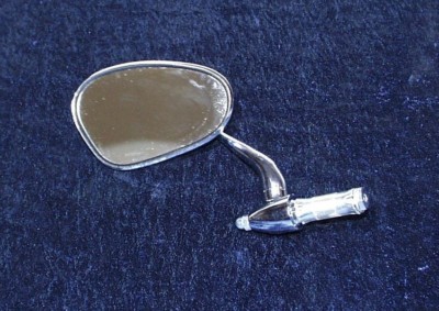 RÜCKSPIEGEL OVAL V2A 22MM KLAPPBAR LENKERINNENBEFEST. GUSSARM - U.A.FÜR NSU 001*