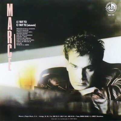 洋楽 MARCE/ I WANT YOU 12 ITALO Marce – I Want You 12