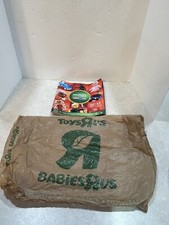Vintage Toys R Us Final Issue Toy Catalog & Plastic Toys R Us Bag