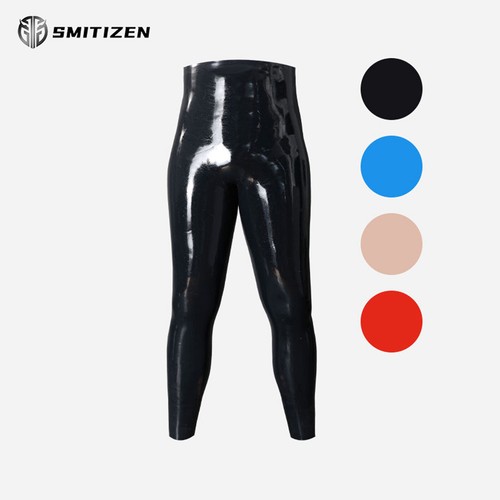 Smitizen Pantaloni Lunghi Rigonfianti Silicone Lucidi Silicone-Like Costumi per Gay Fetish - Foto 1 di 15