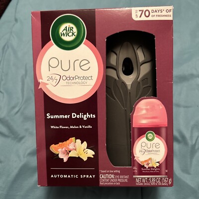 Air Wick Pure OdorProtect Automatic Sprau Kit (Gadget + 1 Refill) Summer Delight