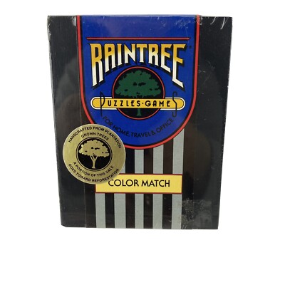 COLOR MATCH Raintree Puzzle Game Vintage 1987 Home Travel Office NEW SEALED