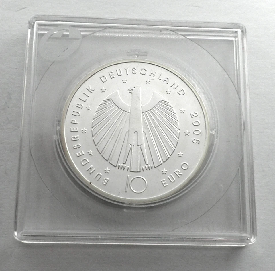 GERMANY 10 EURO 2005 D Silver BU KM#243 FIFA 2006 World Cup, Sealed. B1 - Image 4 of 4