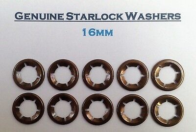 Starlock Washers Speed Grab Push On Lock Flower Retaining Clips 12mm pkt of 10