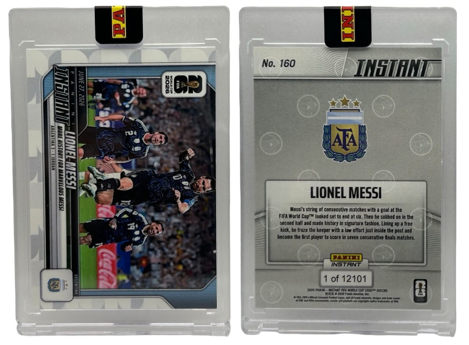 2026 Panini Instant #160 FIFA World Cup Lionel Messi Argentina view 2