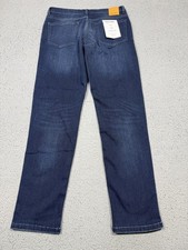 NWT DU/ER Jeans Womens 28x30 Med Wash Blue Regular Straight Stretch Lightweight