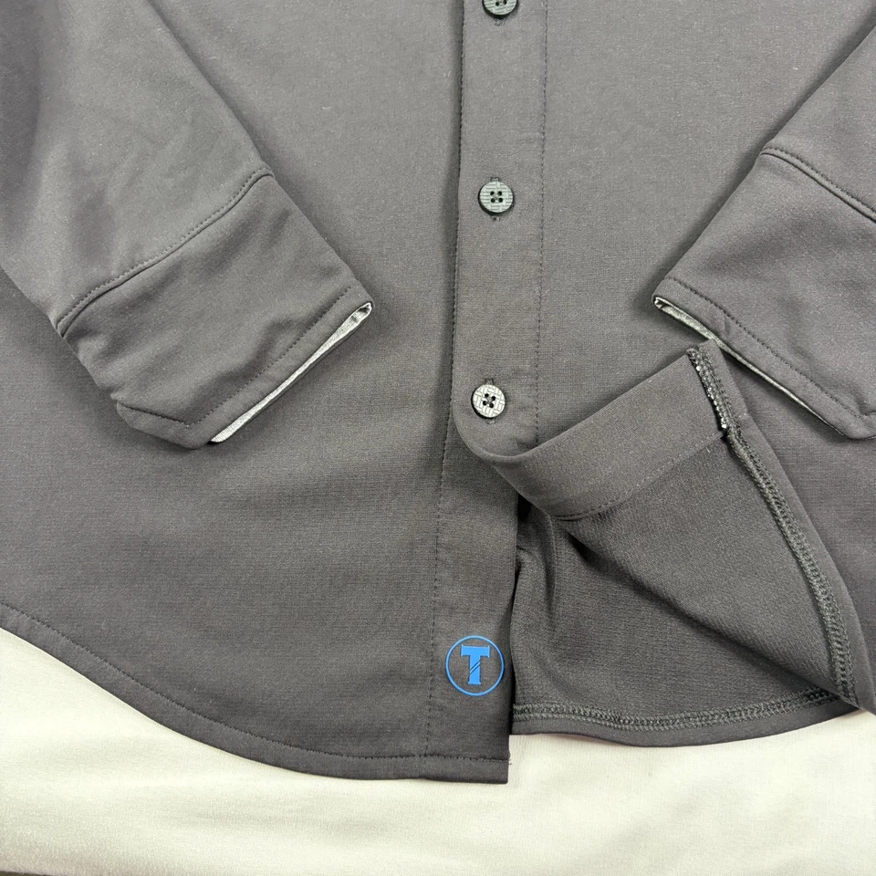 Twillory Shirt Mens S Black Button Up Performance Athleisure Stretch Athlounger - Image 2 of 4