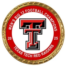 Tribute Coin Texas Tech Red Raiders 2025 Men's Big 12 Football Champions