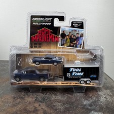 GREENLIGHT Hollywood Home Improvement Silverado Camaro SS & Trailer Set NEW 2019
