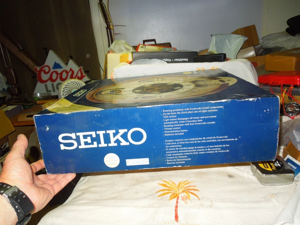 Seiko Melodies In Motion 2006 Collectors Edition Swarovski Crystal Clock NEW - Image 2 of 4