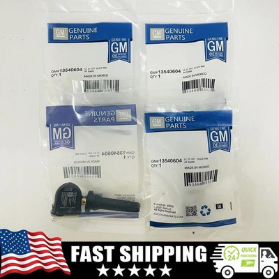 #ad 4pc Genuine TPMS 13540604 Tire Pressure Sensor Buick Chevrolet Cadillac Escalade $41.29