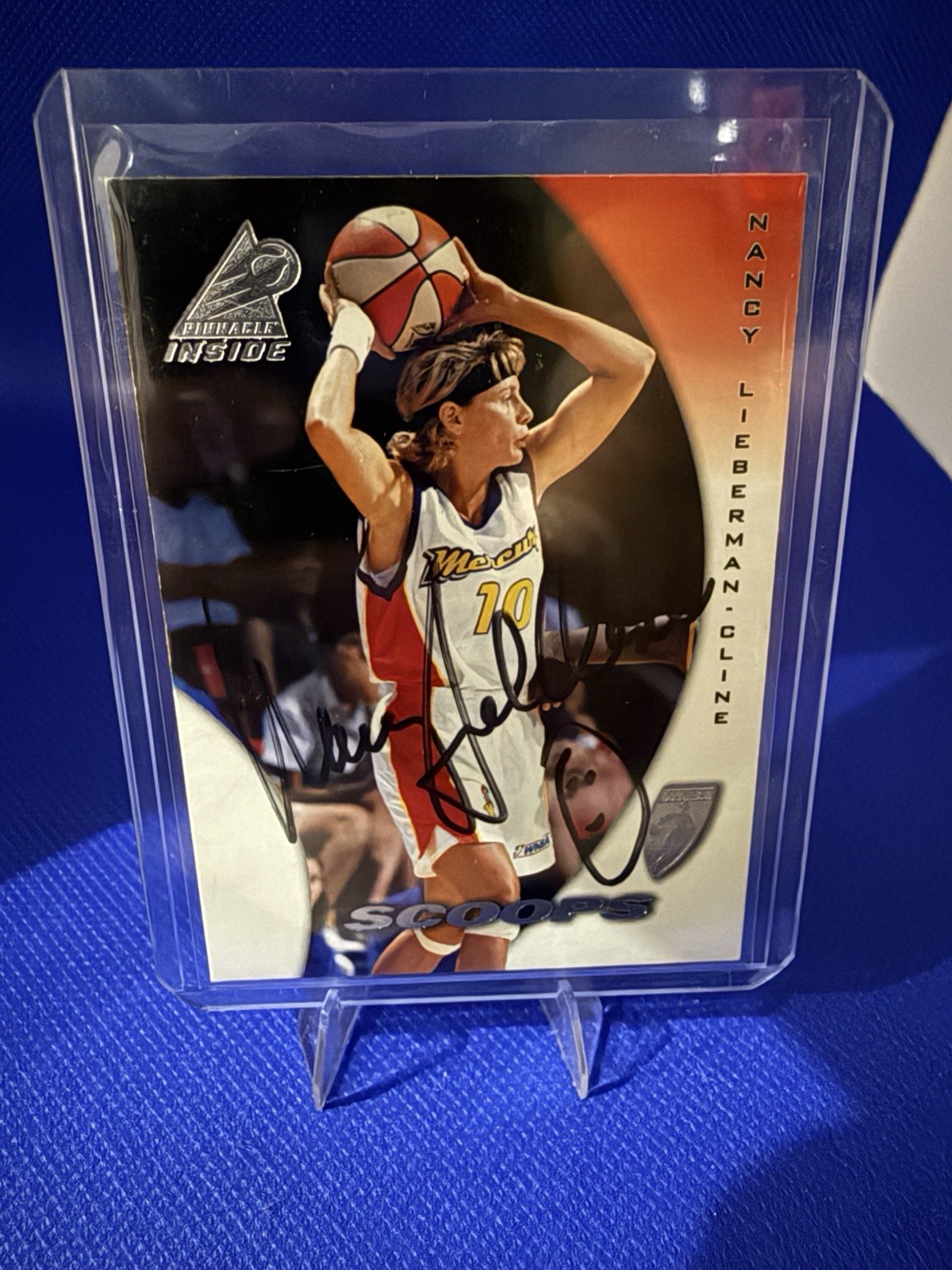 1997 Pinnacle Inside WNBA - Scoops Nancy Lieberman-Cline #65 Auto