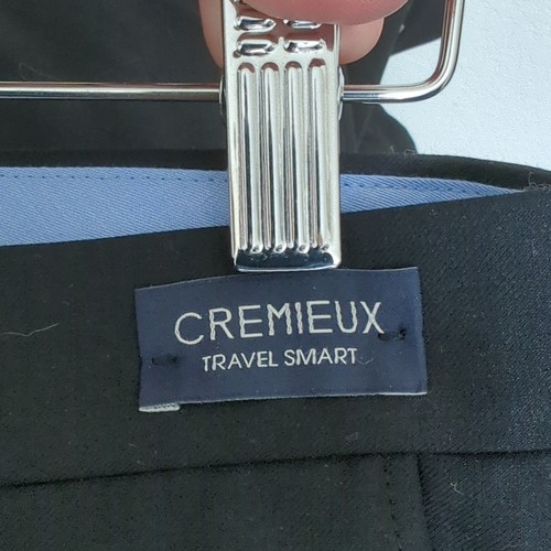 Cremieux Mens Travel Smart Pants 32R Wool Blend Navy Blue Donovan Dress Trousers - Picture 5 of 6