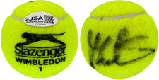 MARTINA NAVRATILOVA SIGNED AUTOGRAPHED SLAZENGER WIMBLEDON TENNIS BALL JSA COA