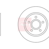 Apec Ford Focus III 2010-2020 Bremsscheibe Hinten (Einzel) DSK2926