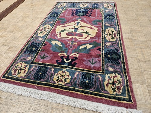 4x6 GENUINE TUFENKIAN TIBETAN RUG HAND WOVEN ARTISAN 100% WOOL ORIENTAL RUG