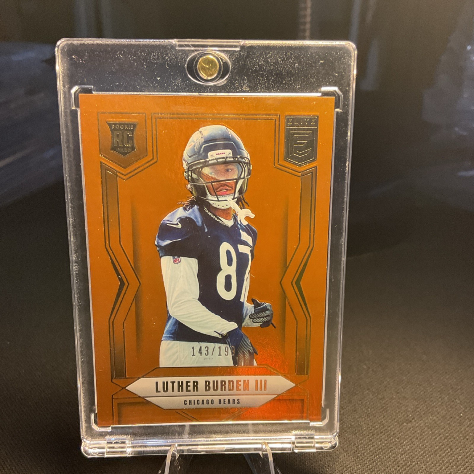 Panini 2025 Donruss Elite Luther Burden III Rookie #118 Orange /199 Bears  (RC)