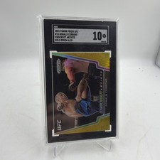 2021 Panini Prizm UFC Knockout Artists Donald Cerrone #15 Gold Prizm /10 SGC 10