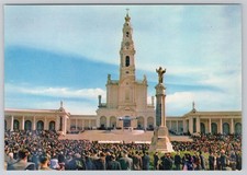 Postcard Fatima Sanctuary Sacred Heart s Jesus Statue Portugal