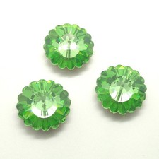 1 Rare Vintage Swarovski 3701 20mm Peridot GF Margarita Button/Sew-On Crystal