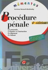 Procédure penale. 4eme edition - Corinne Renault-B... - V2271232