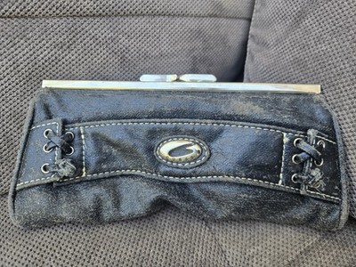 Vintage old Guess black clutch purse