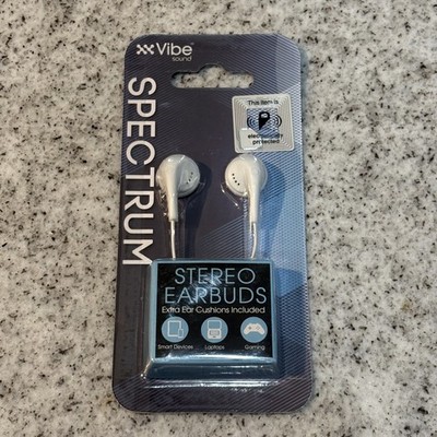   Vibe Spectrum Stereo Earbuds | White | 3.5mm Plug