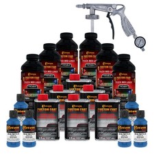 Custom Coat Reflex Blue 1.5 Gal Urethane Spray-on Truck Bed Liner Spray Gun Kit Custom Coat Reflex Blue 1.5 Gal Urethane Spray-on Truck Bed Liner Spray Gun Kit