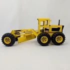 Tonka Mighty Grader Vintage Pressed Steel Yellow Road Construction Toy Vehicle