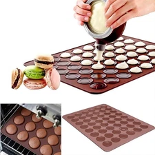 48 Hole Macarons Silicone Mat Baking Mold Silicone Macaron Kit Pastry Baking Mat