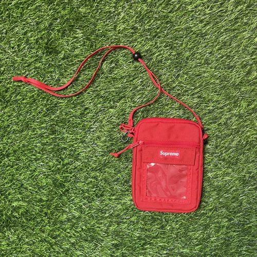 Sac bandoulière Supreme Utility Pouch rouge nylon Cordura SS/2019