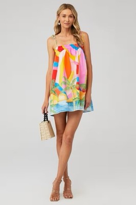 NWOT Show Me Your Mumu Angel Mini Dress Rainbow Key XS