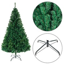 8ft Artificial Hinged Holiday Standing Xmas Christmas Tree