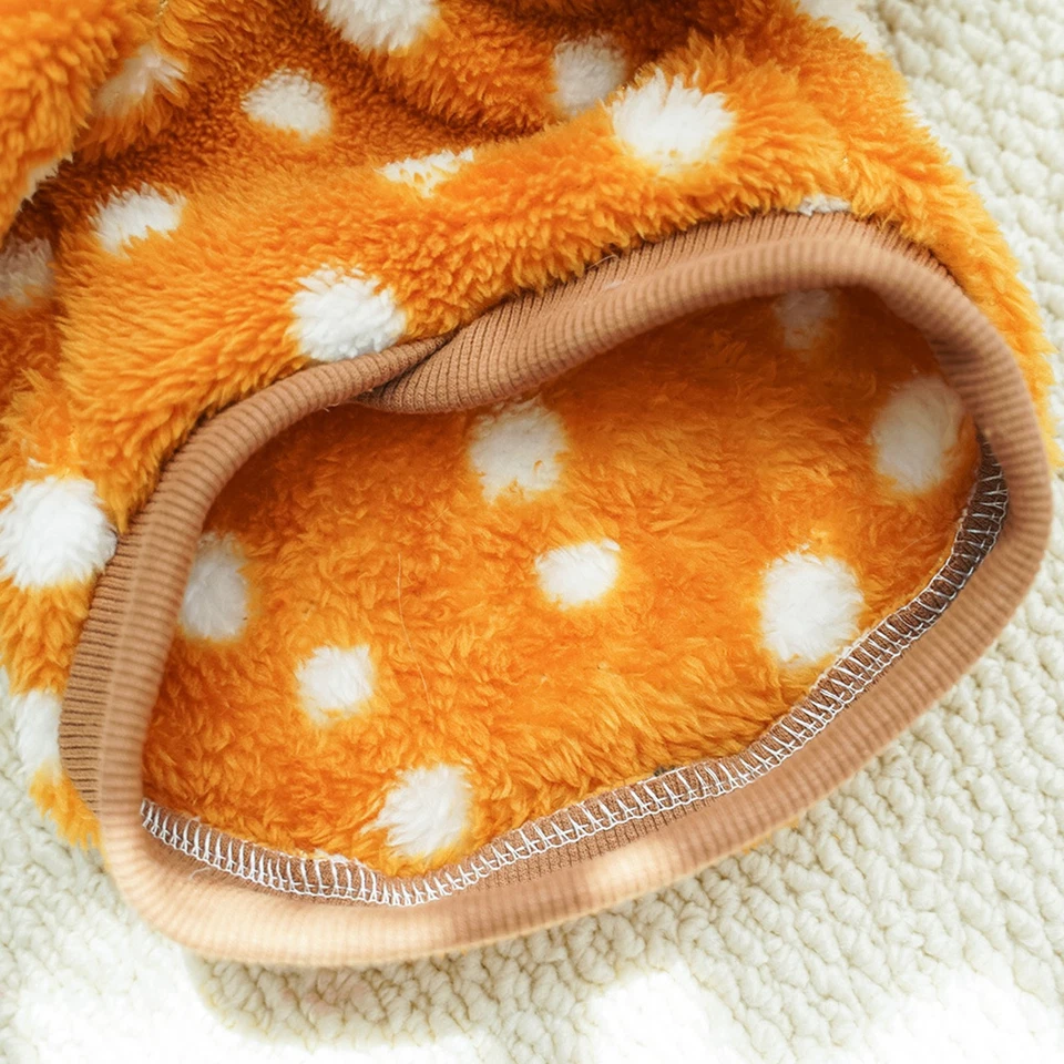 Navidad Mascota Alce Perro Gatos Abrigo Sudaderas con Capucha Cuerno Coral Vellón Cachorro Conjunto Foto 4 de 4