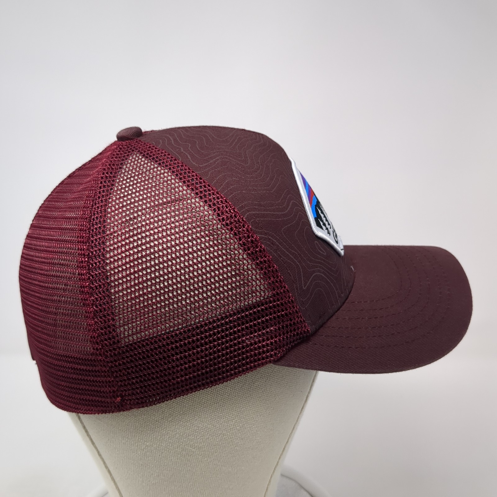 Gerry Patch Fitted Trucker Hat Red Medium Mesh Ba… - image 5