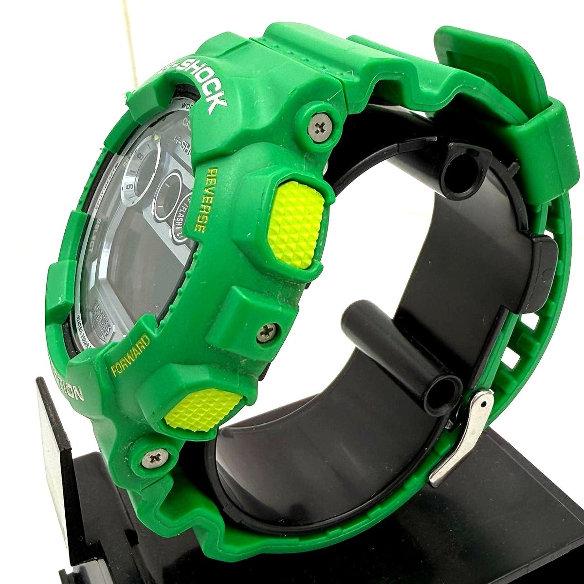 Casio G-Shock GD-120TS-3 Rare Green Digital World Time Watch