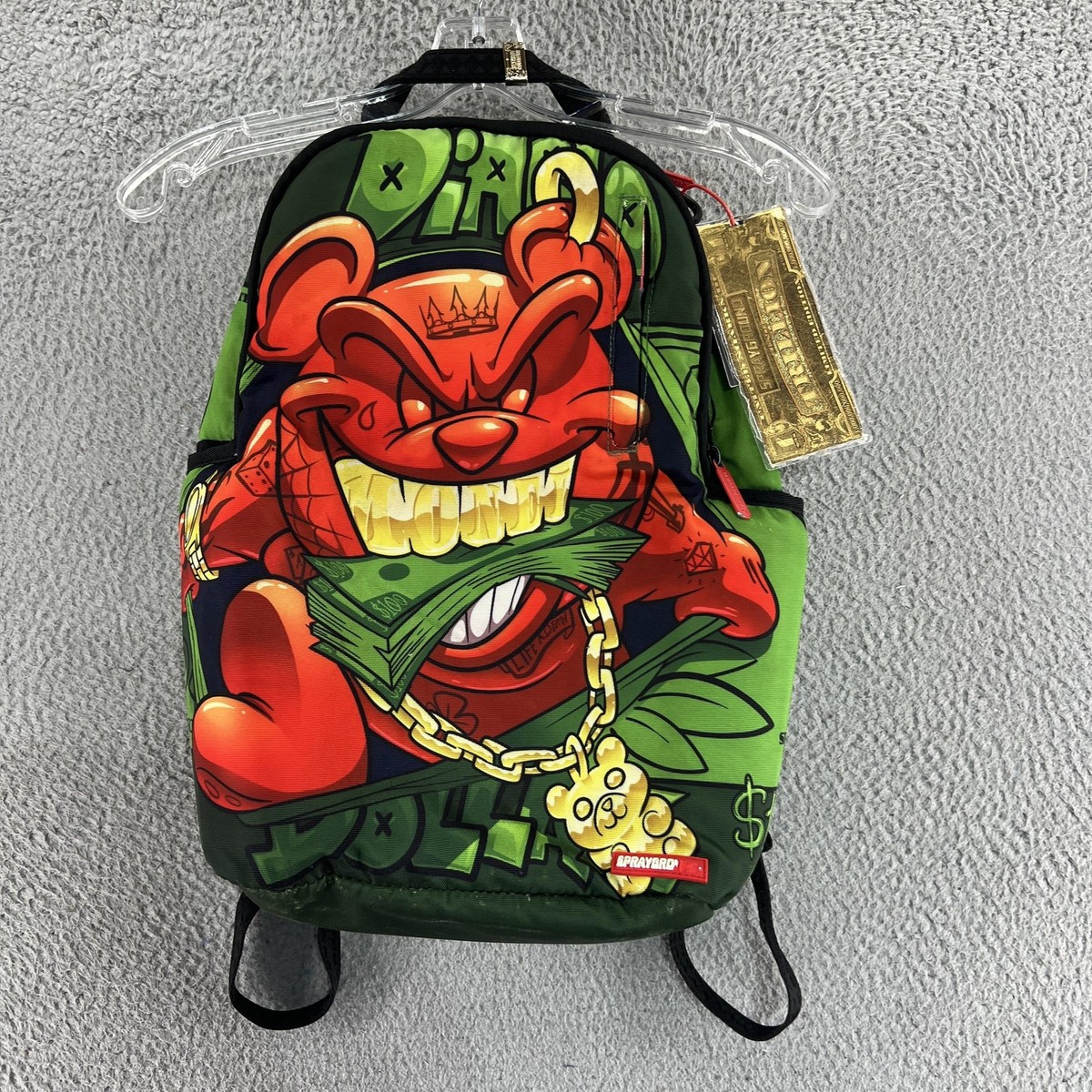 Sprayground Limited Edition Shoulder Bag // Red Leopard Money