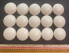 15 Ceramic Knobs 1 3/8W X 1 1/4T Cream Crackle Drawer Cabinet Pulls Kitchen